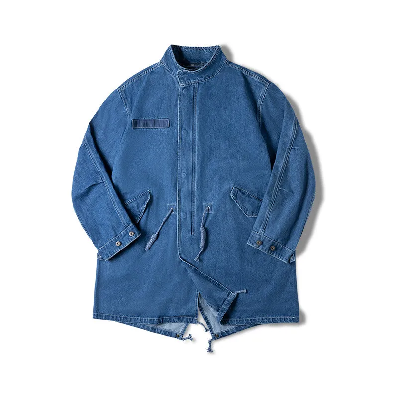 Retro M65 Denim Fishtail Parka Outwears