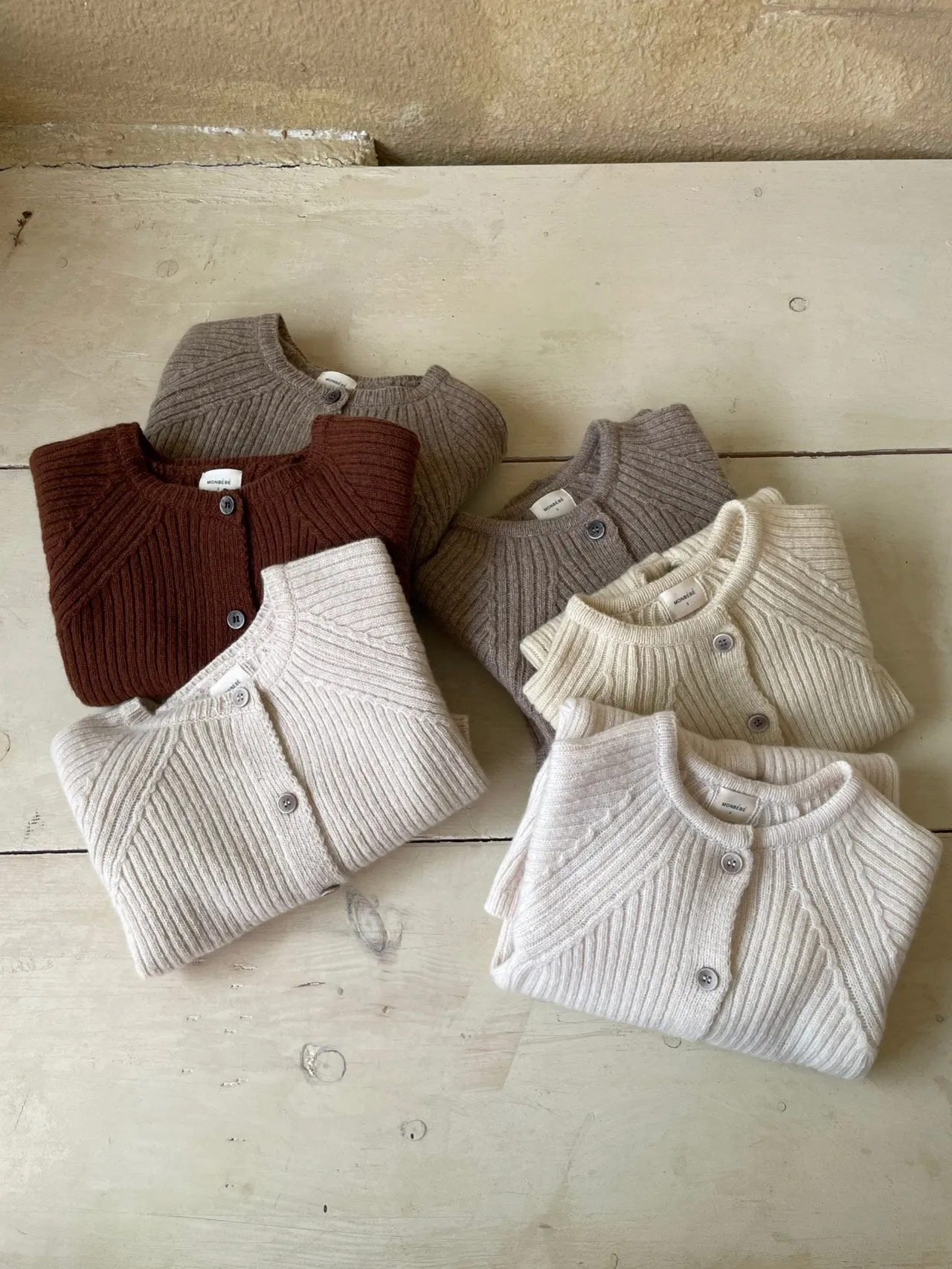 Rib Knit Cardigan_3colours