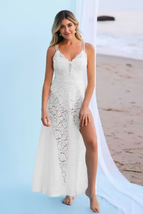 Romance Lace Maxi Cover-Up Dress