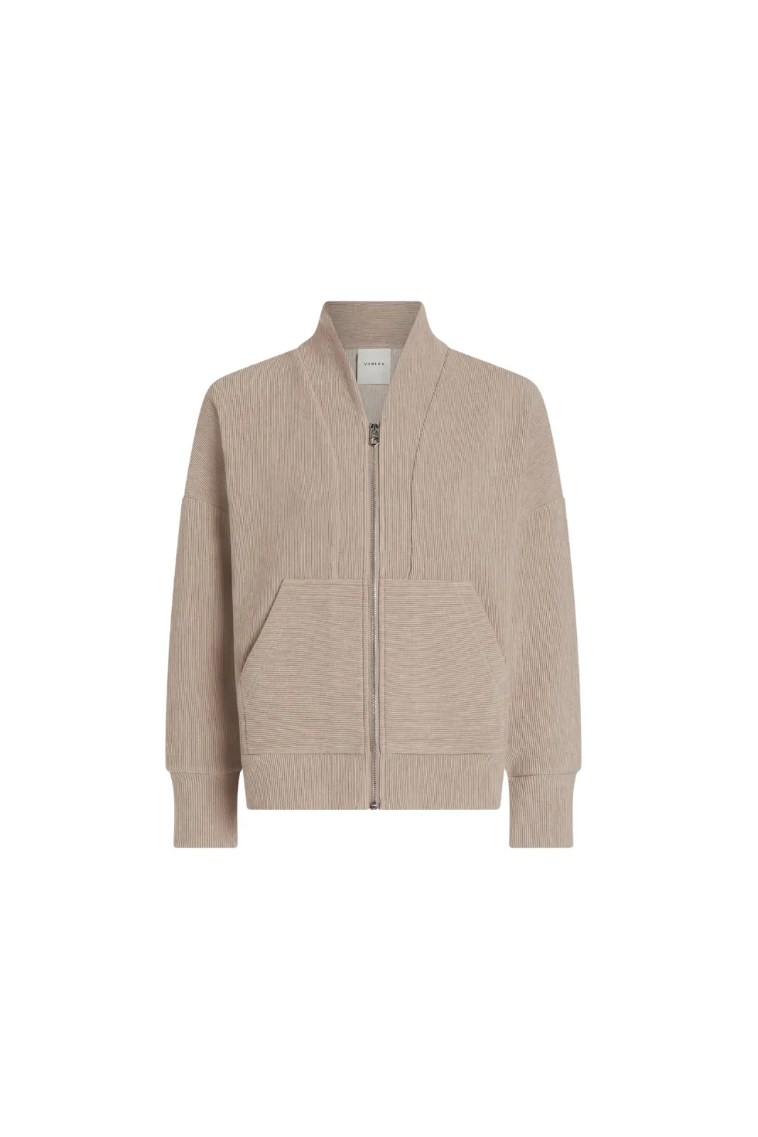 Rosanne Zip Through Sweat Taupe Marl