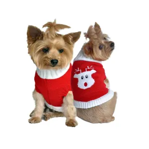 Rudolph Holiday Dog Sweater