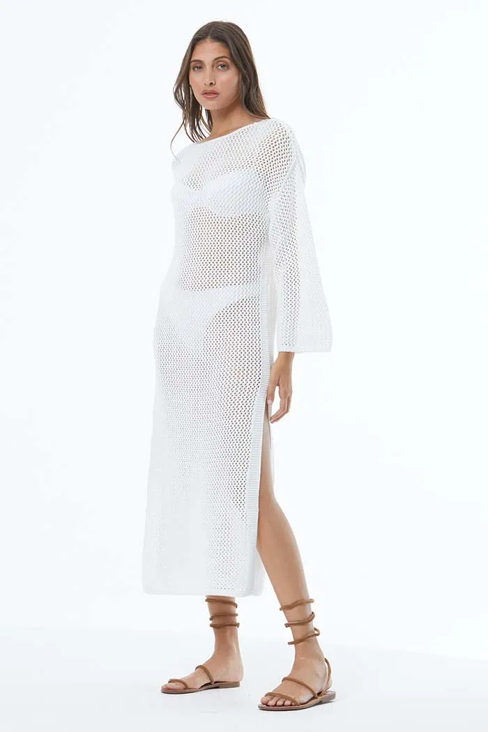 Santorini Crochet Dress // Bone ~ NO RETURNS