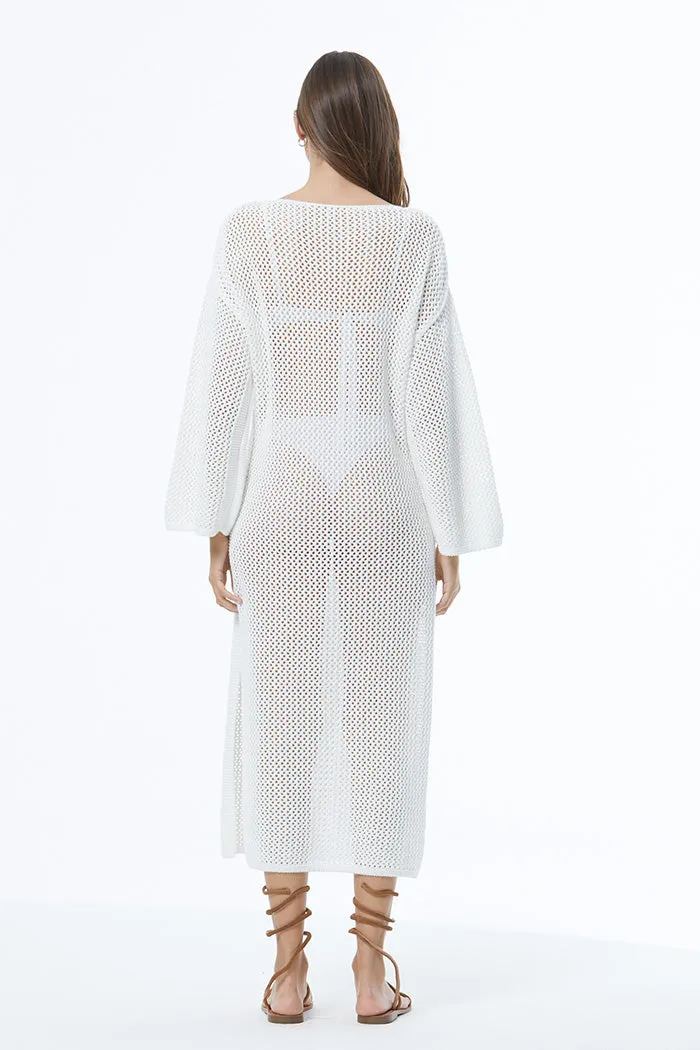 Santorini Crochet Dress // Bone ~ NO RETURNS