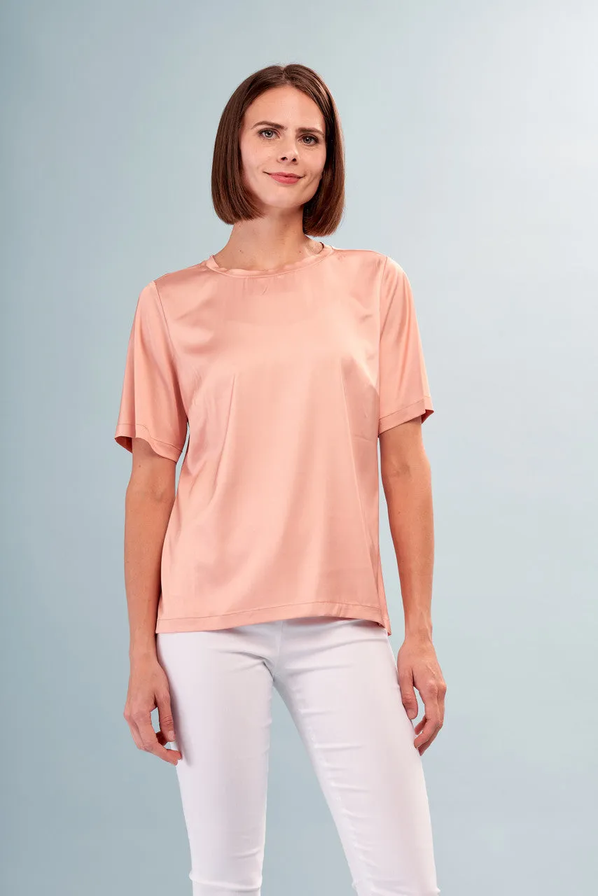 Satin Short Sleeve Tee