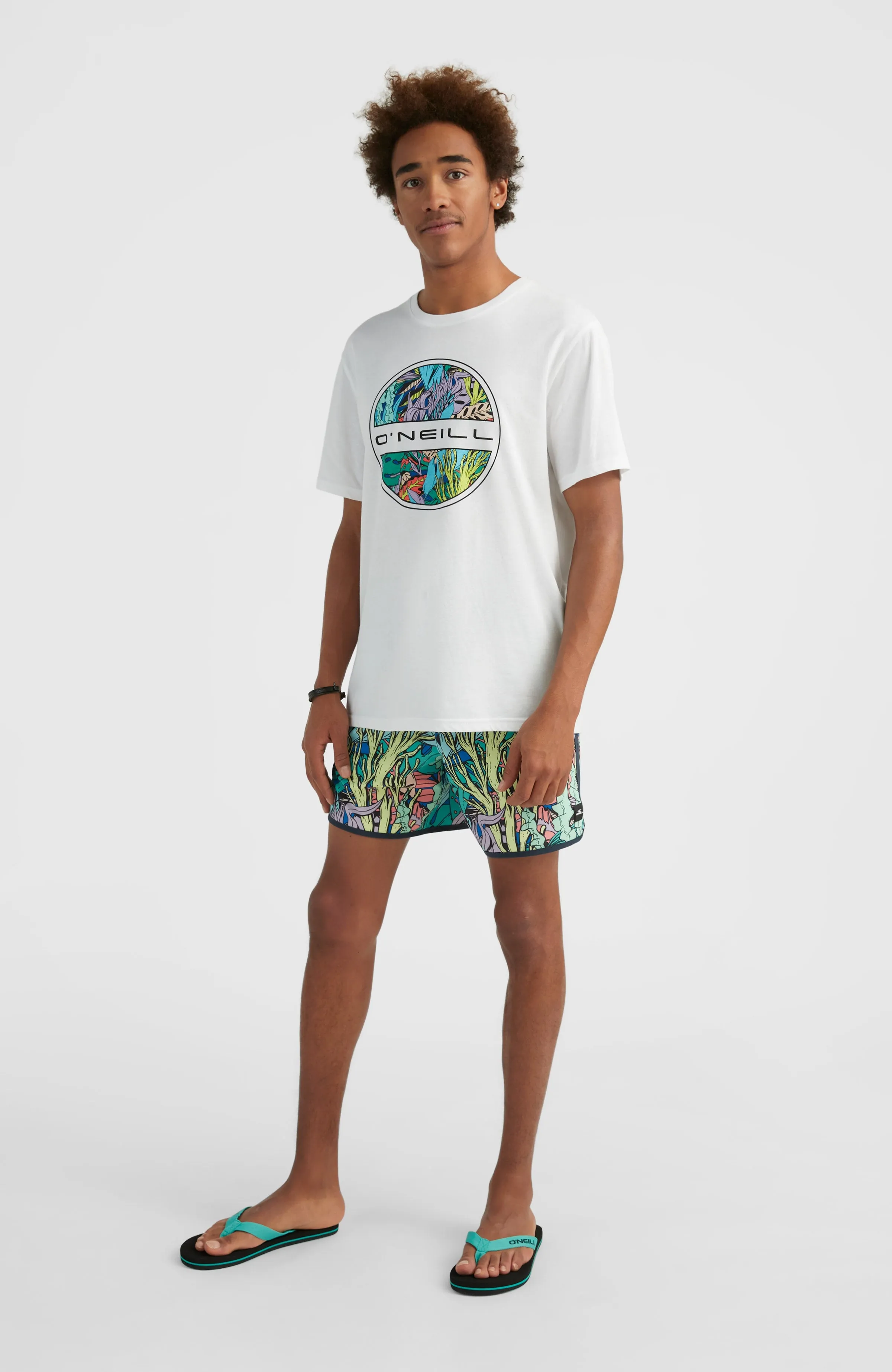 Scallop Ocean 16'' Swim Shorts | Blue Comic Seaweed