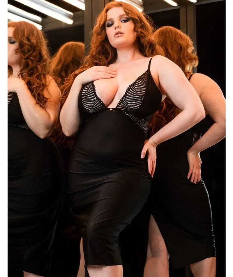 Scantilly After Hours Slip Dress - Black