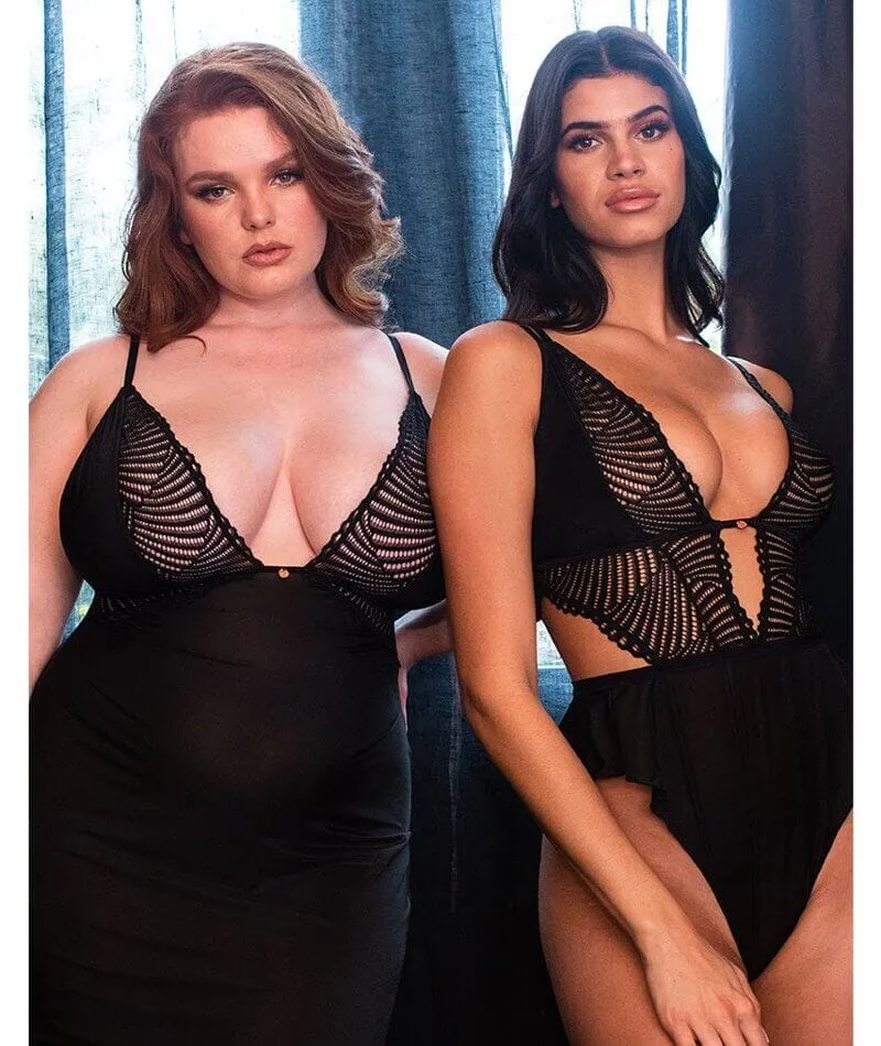 Scantilly After Hours Slip Dress - Black