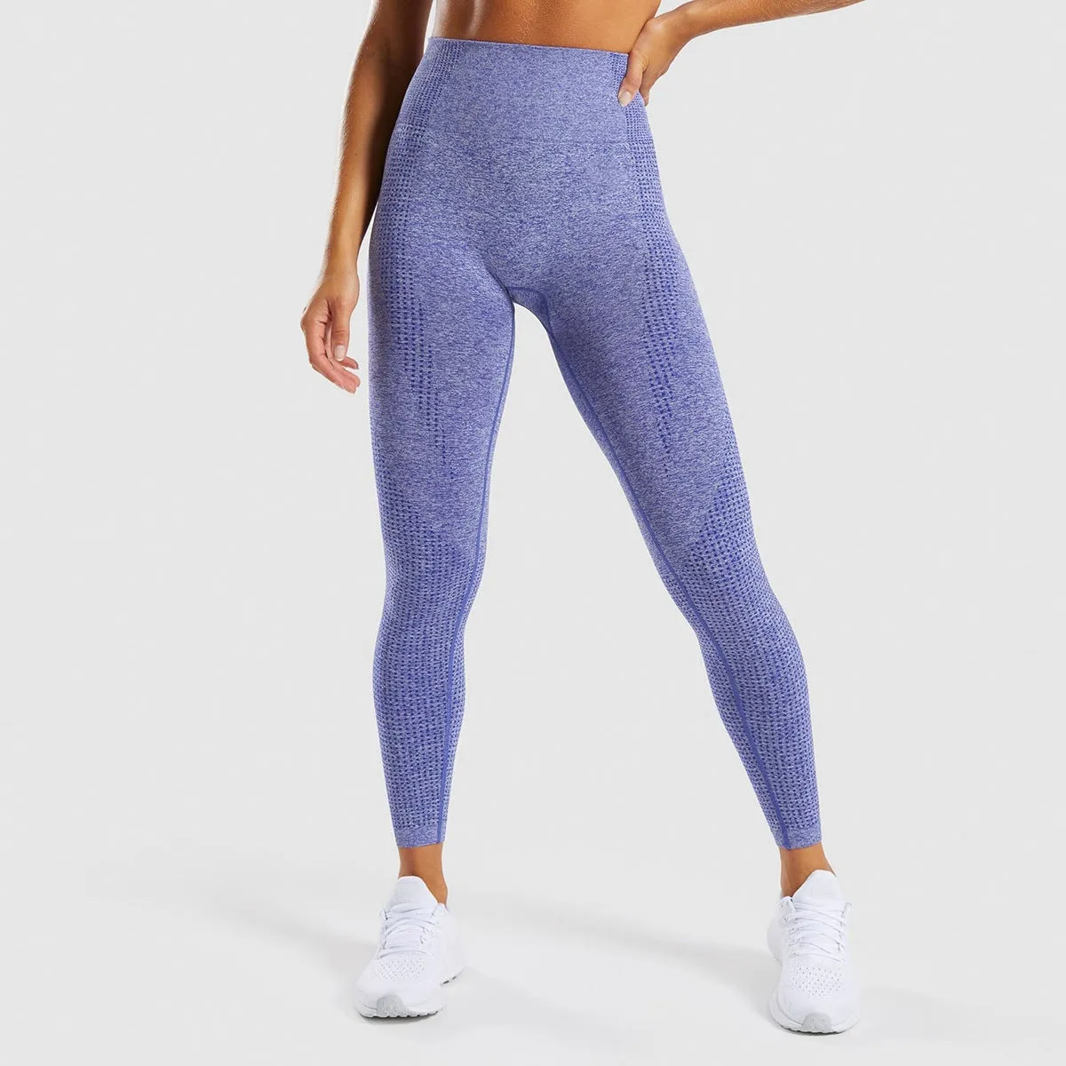 Seamless Yoga Pants Women's European and American Elastic Workout Clothes Women's Sports Point Tights