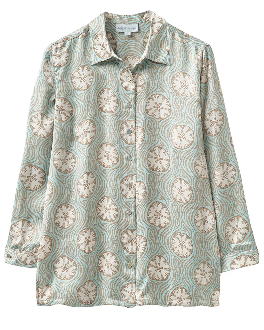 Silk Blouse SAND DOLLAR REPEAT