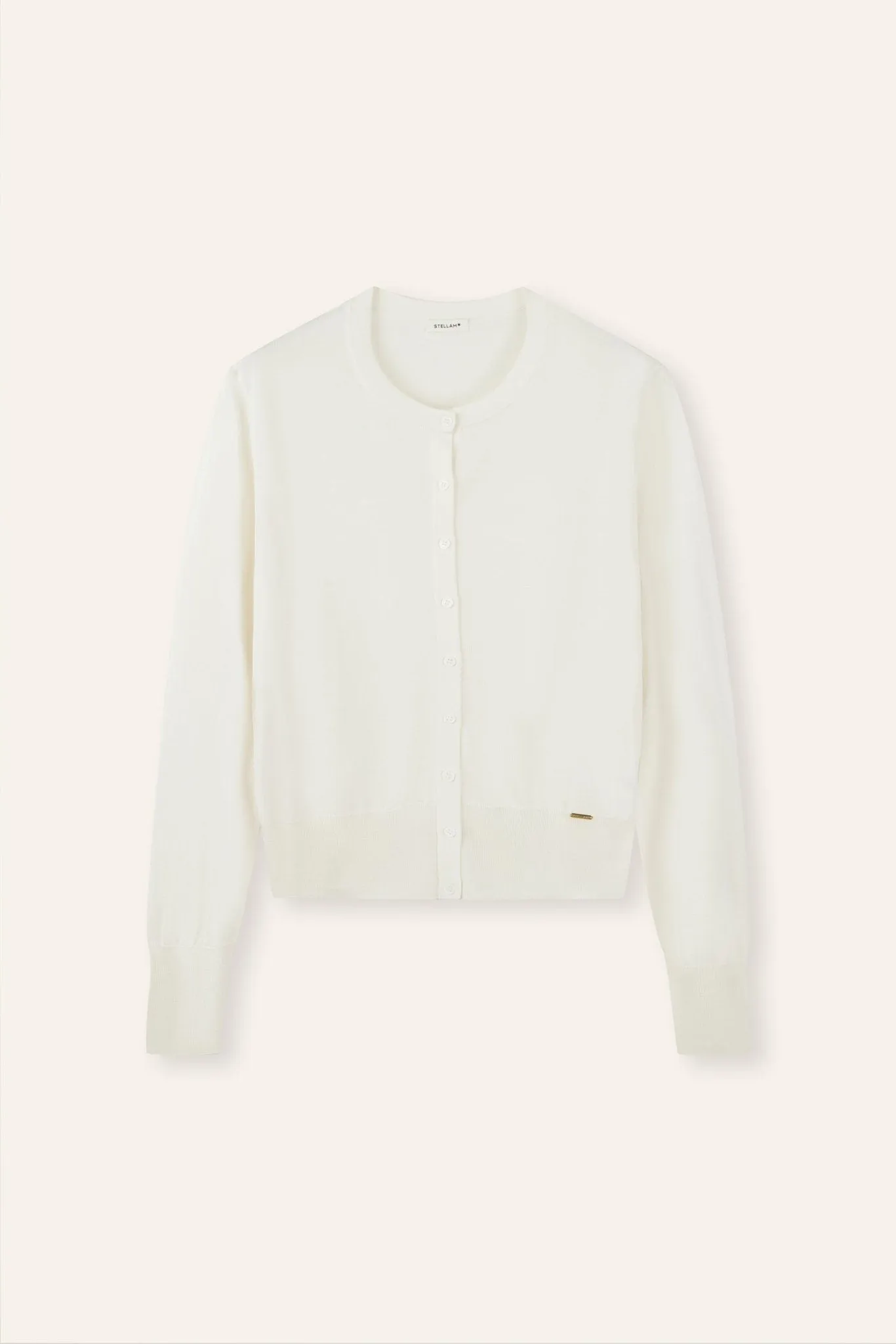 SILK-VIVIAN classic cardigan (White)