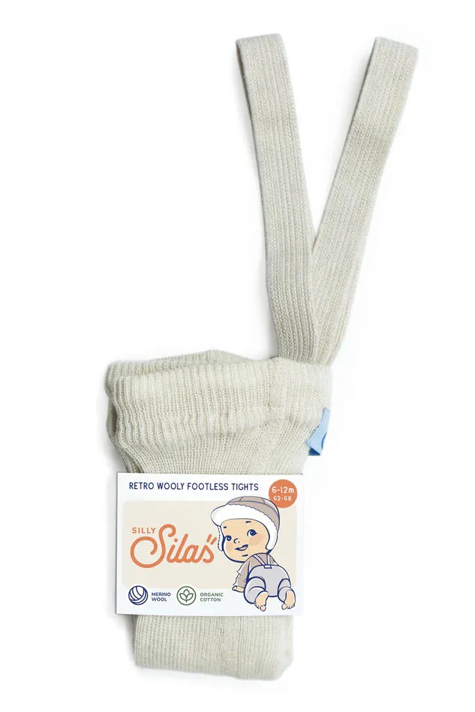 SILLY SILAS WOOLY FOOTLESS TIGHTS | CREAM BLEND