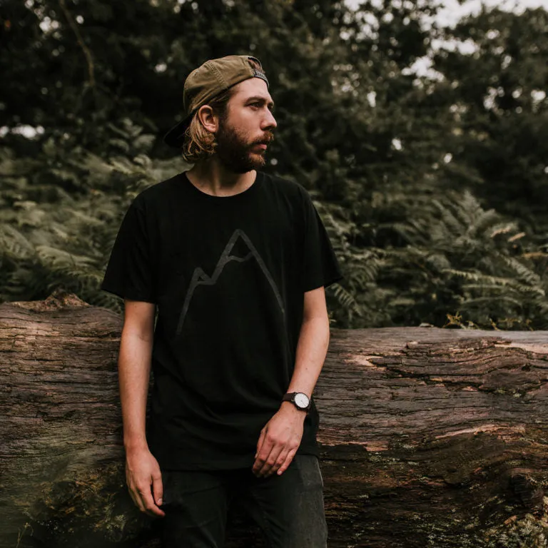 Simple Mountain T-shirt Made Of Organic Cotton