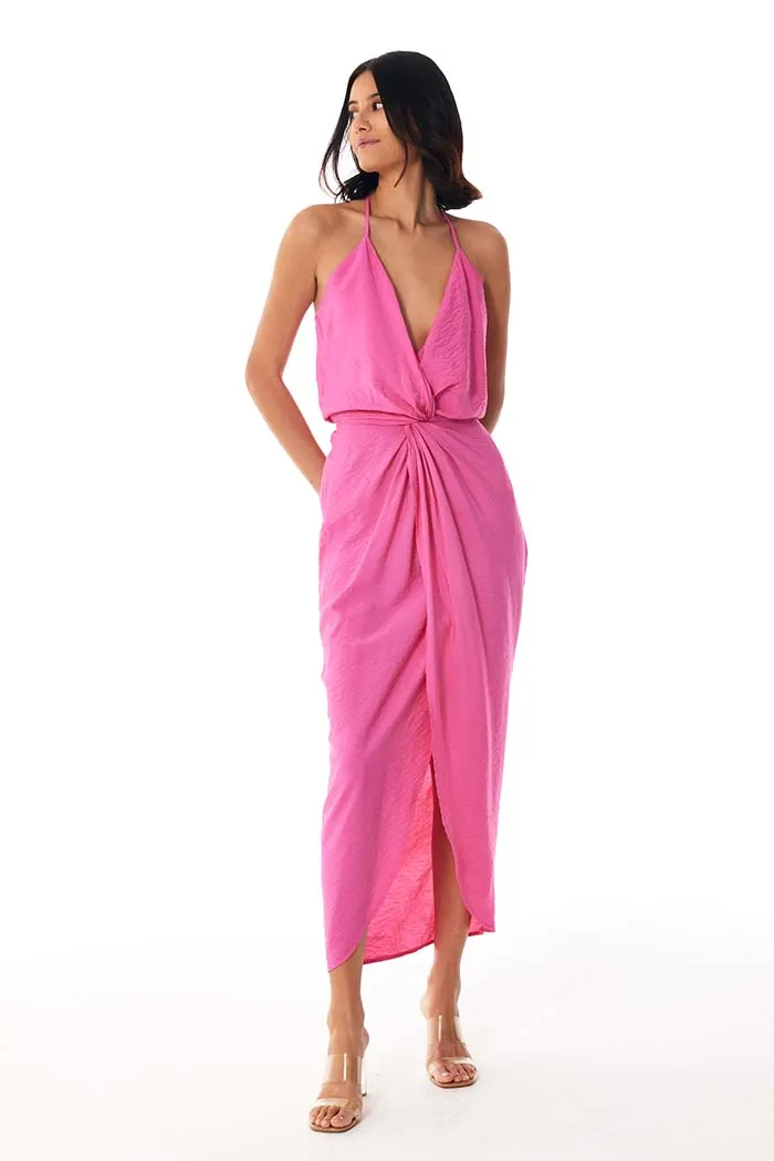 Siren Slip Textured Rayon // Pink Flash