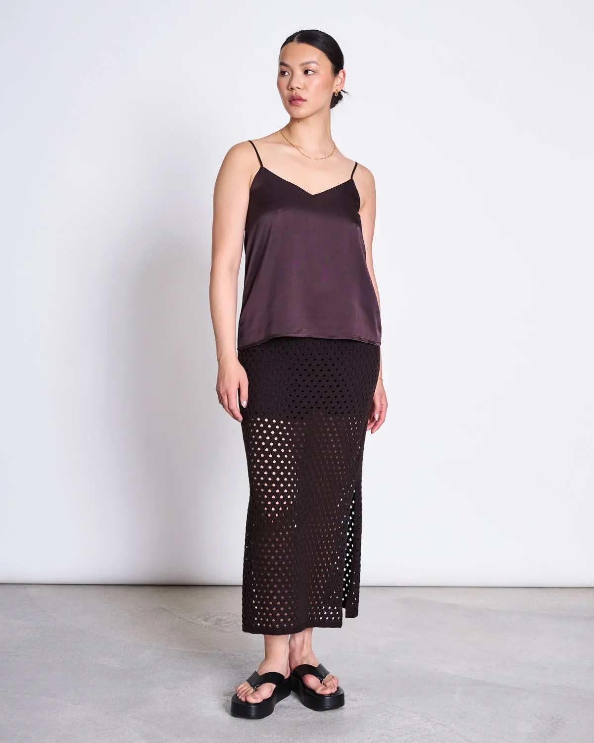 SLIP TOP MAUD ESPRESSO