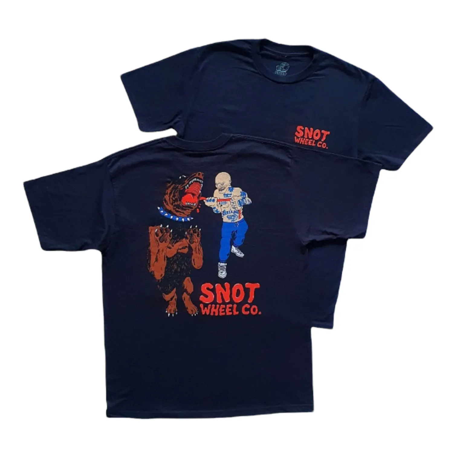 Snot Wheel Co Big Dogs T Shirt Black