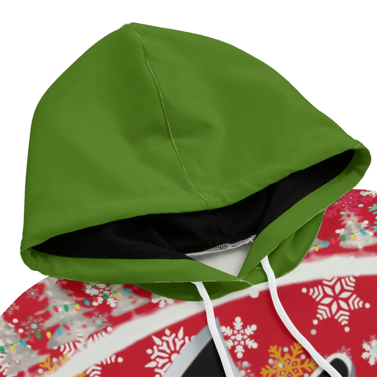 Snow Man's Delight Women's Long Christmas Hoodie | Interlock