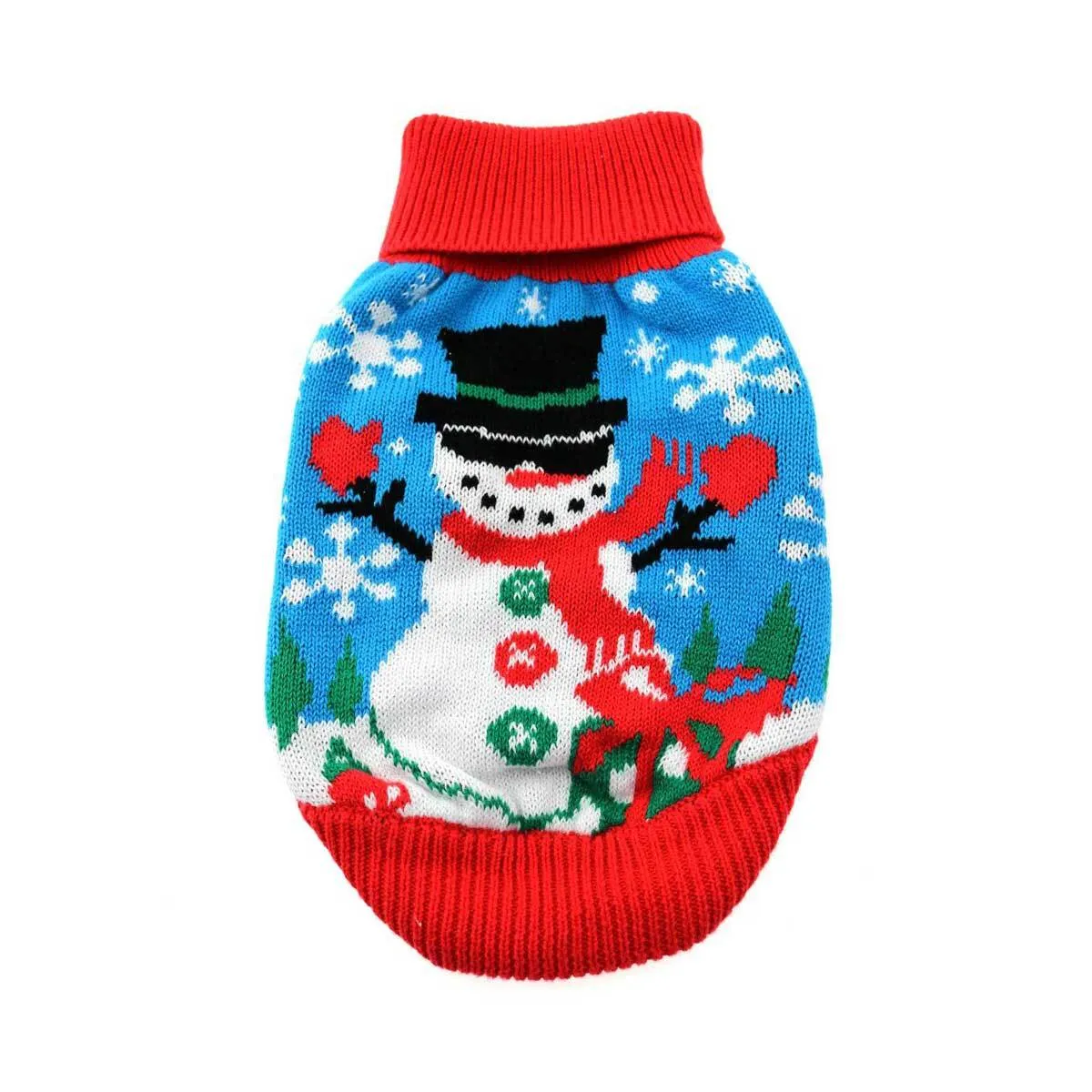 Snowman Holiday Dog Sweater