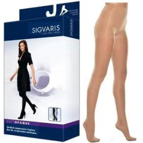 Soft Opaque Pantyhose, 20-30 mmHg, Small, Short, Closed Toe, Nude