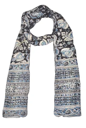 SOP0007 - Kalamkari Oblong Scarf with border print