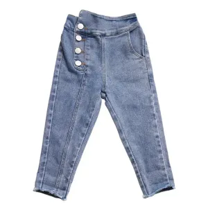 Spring New Arrival Girls Fashion Denim Pants Kids Jeans Trousers  Kids Jeans Girls