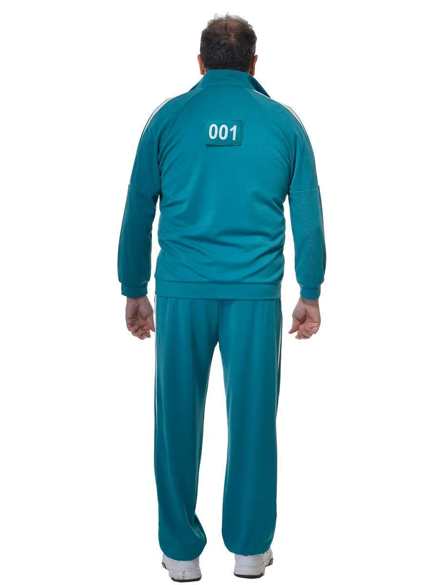 Squid Play 001 or 218 Adults Plus Size Player Tracksuit Costume