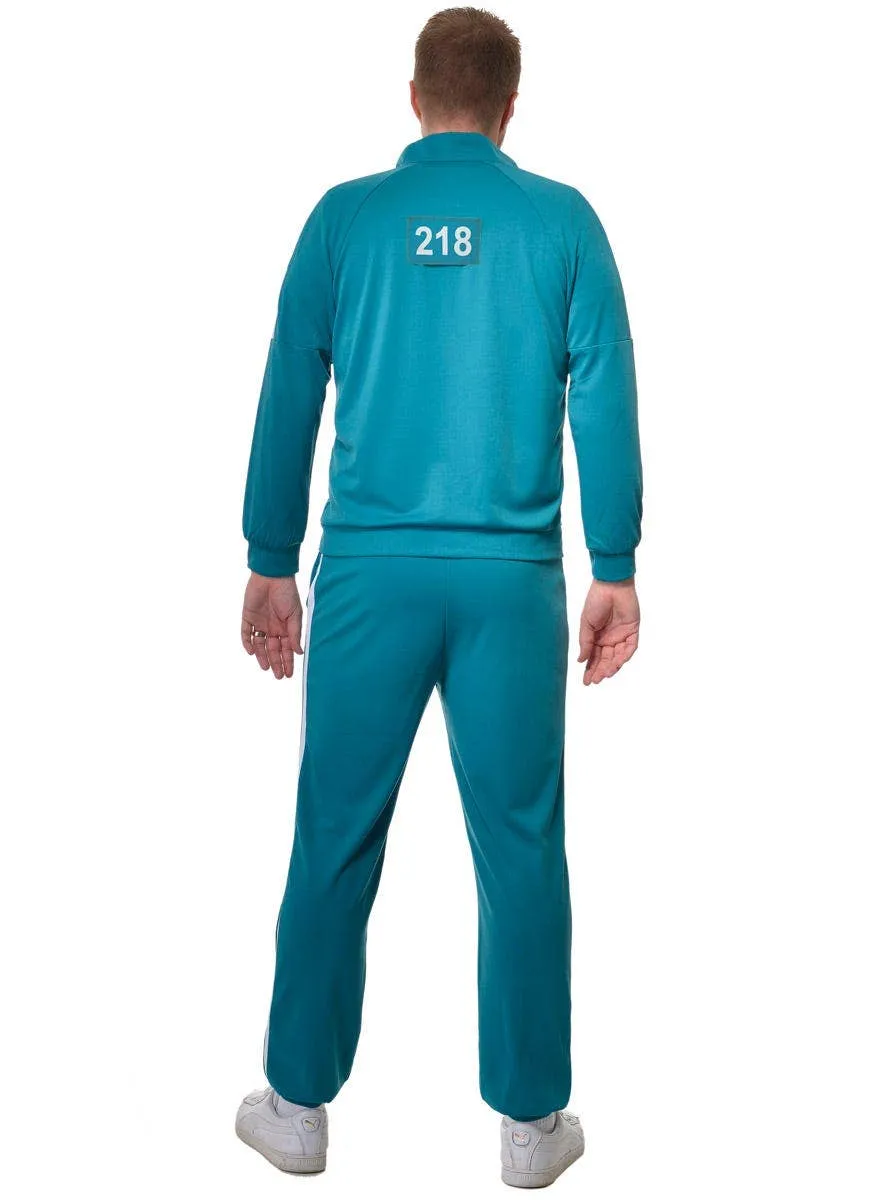 Squid Play 001 or 218 Adults Plus Size Player Tracksuit Costume