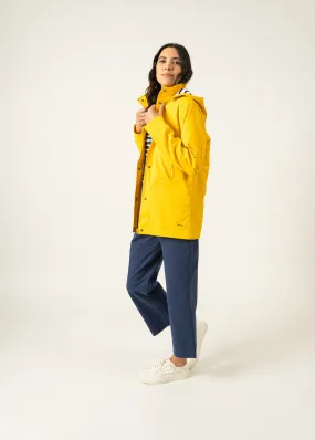 Ste Morgane parka - waterproof, striped jersey lining (JAUNE)