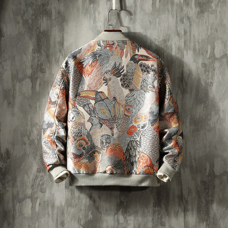 Street Fashion Embroidered Men's Bomber Jackets