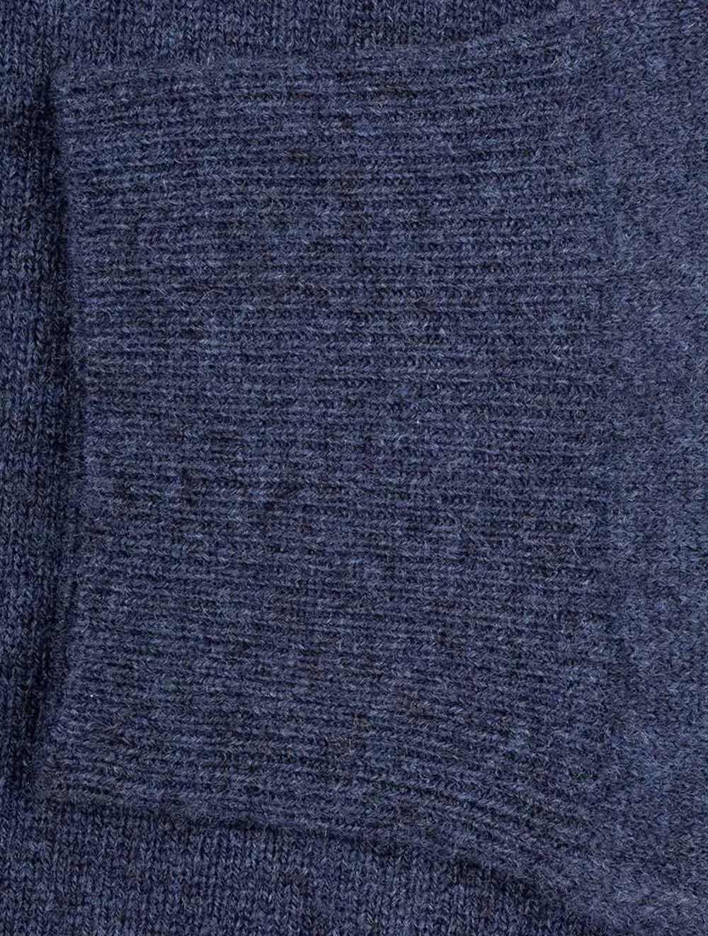 Superfine Lambswool Crew Neck Dark Navy Melange