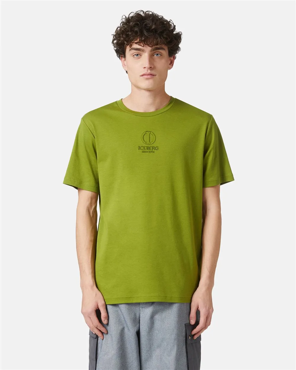 Sustainable cotton T-shirt (Green) - I24F02863075762