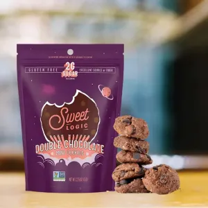 *SWEET LOGIC Mini-Cookies - Keto, Nut-Free - Double Chocolate Brownie