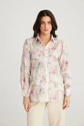 Talisman Flower Child Shirt Floral Broderie