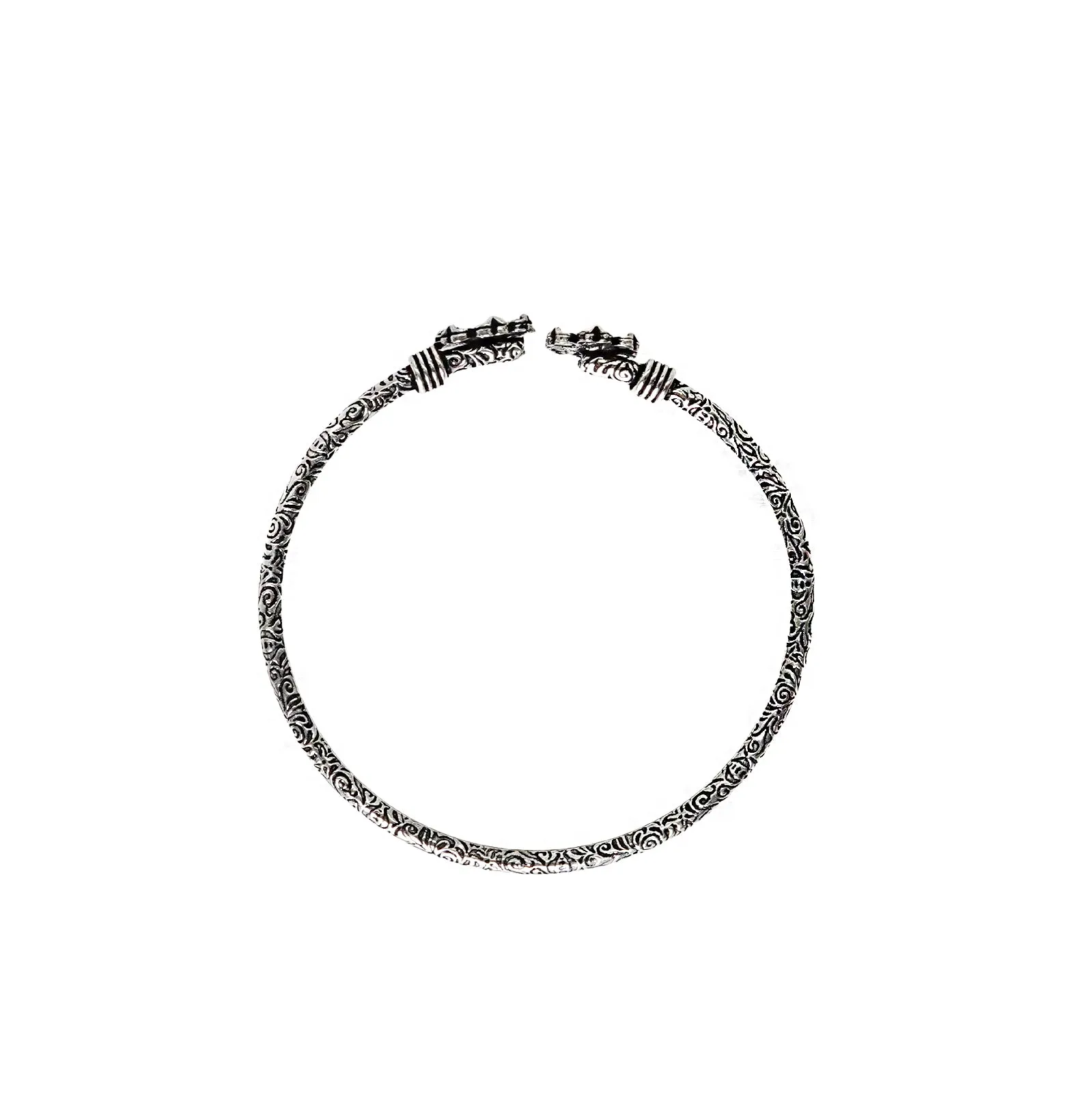 Teejh Aastha Silver Oxidised Floral Bracelet