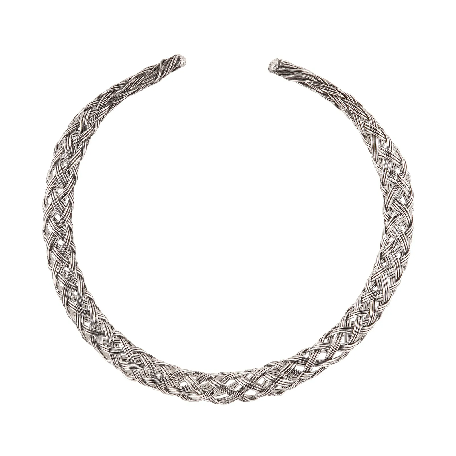 Teejh Bhagyashree Silver Oxidised Necklace