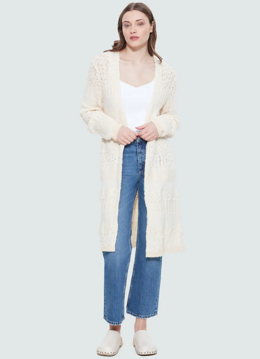 Textured Long Cardi