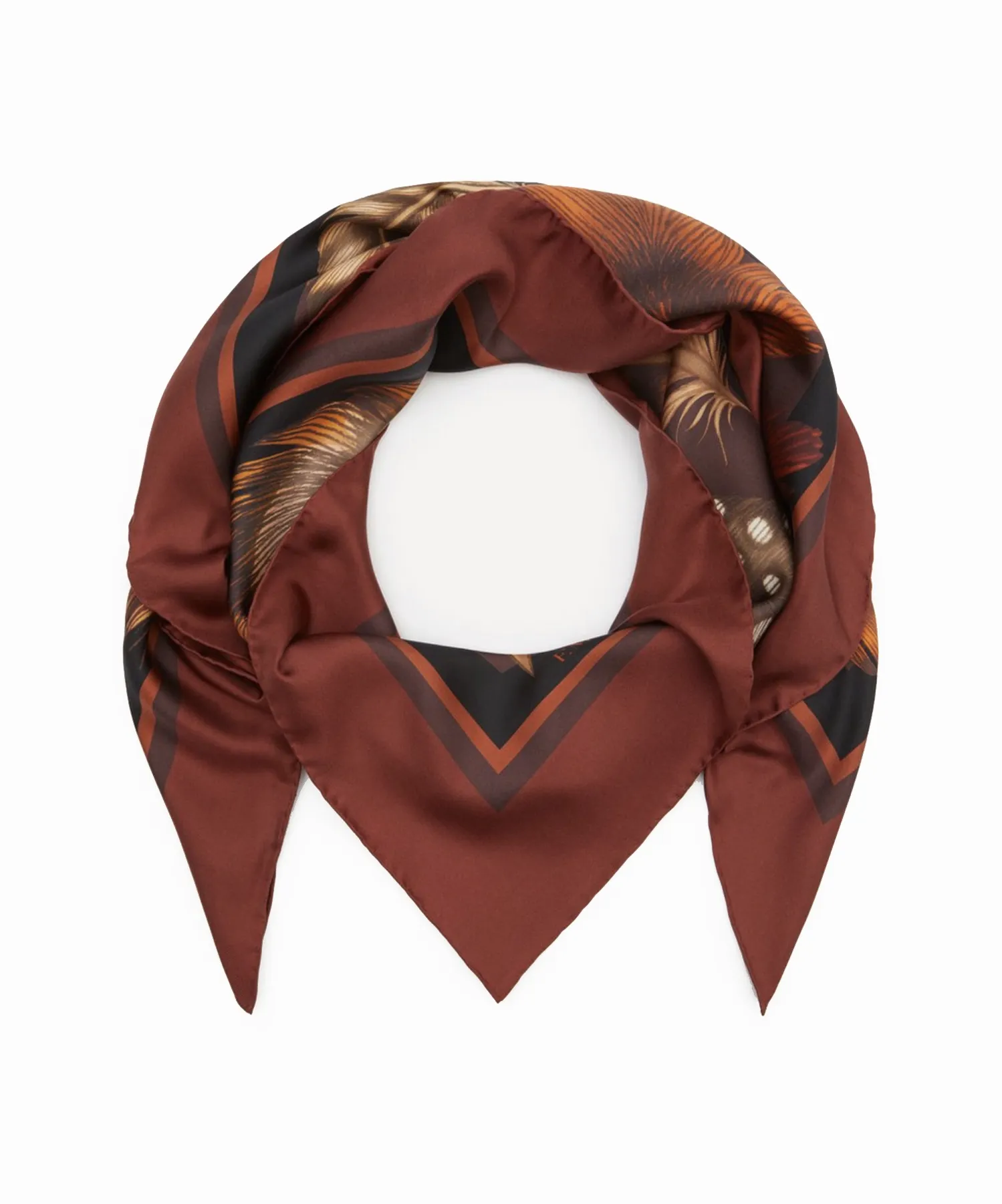 The British Feather Silk Scarf | 90x90cm [Preorder]