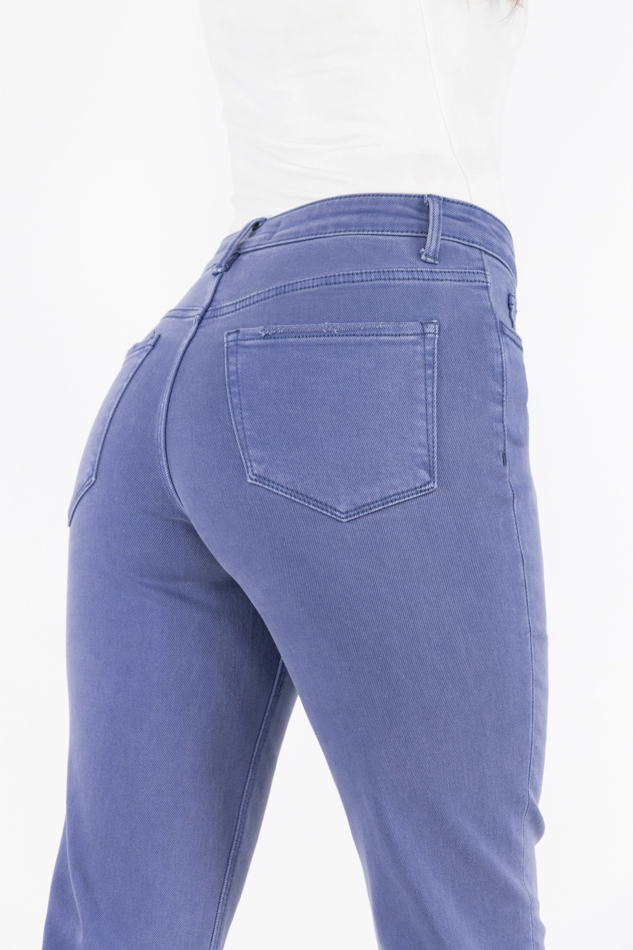 The Kennedy from Lovervet High-Rise Tummy Control Crop Straight Leg Denim