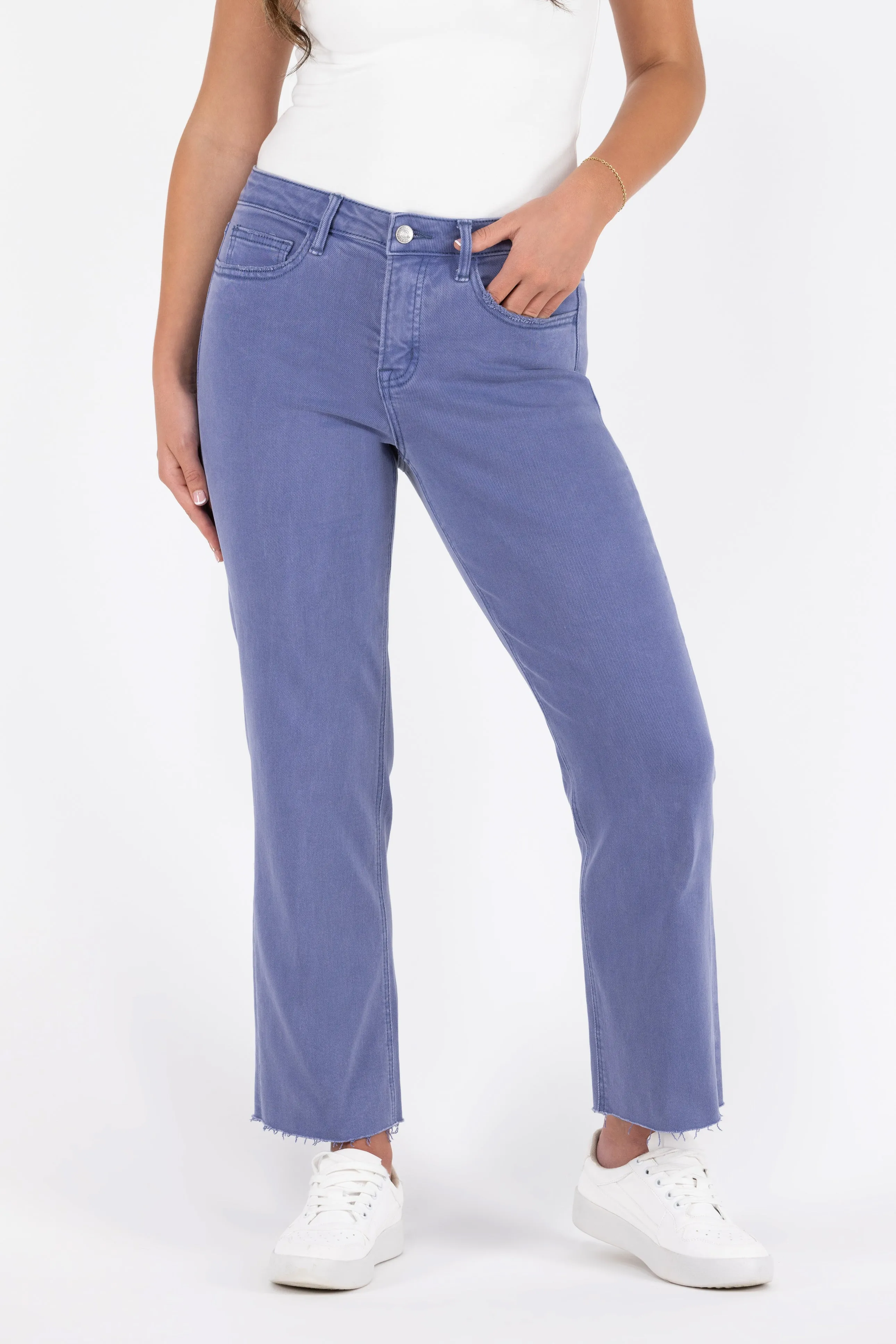 The Kennedy from Lovervet High-Rise Tummy Control Crop Straight Leg Denim