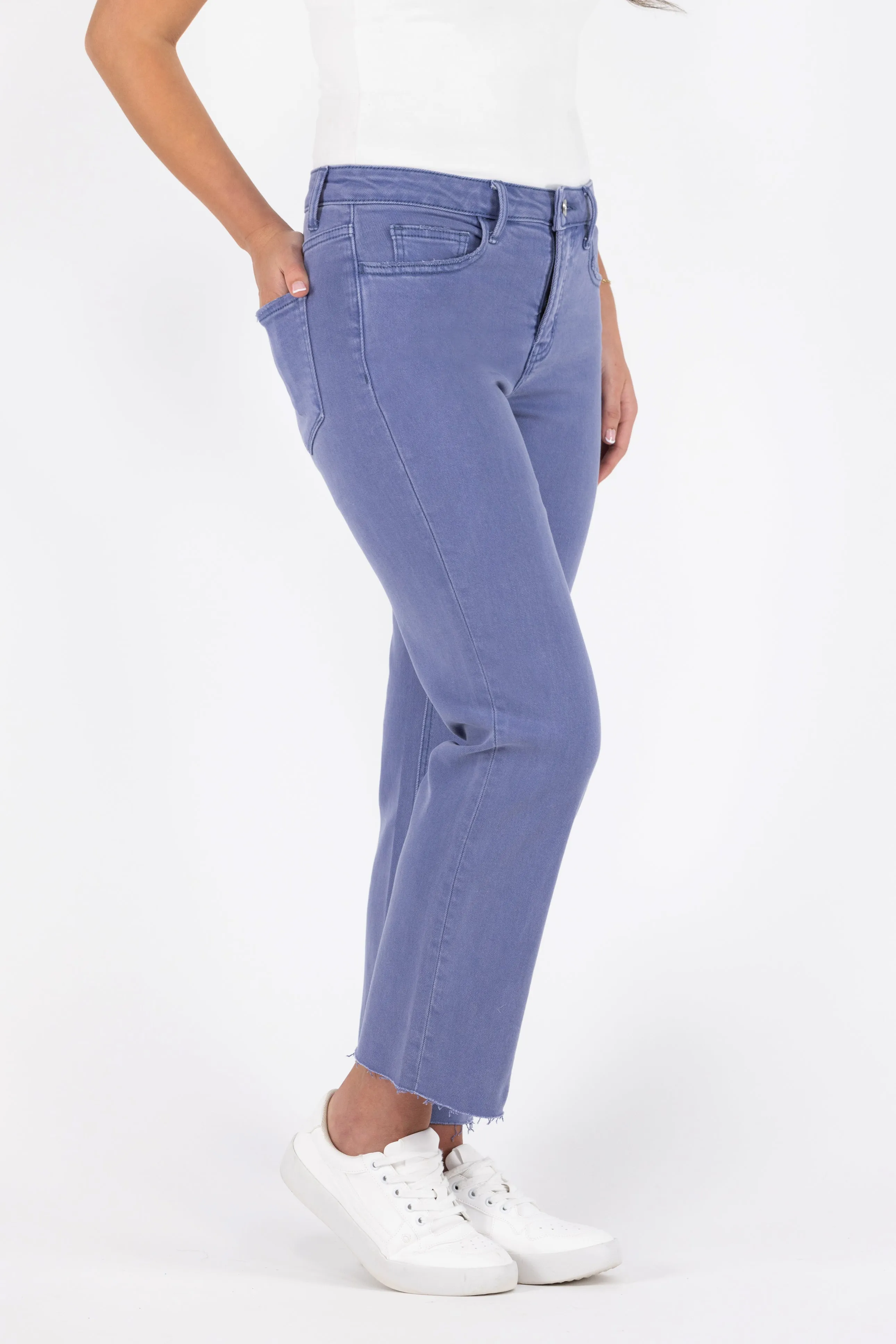 The Kennedy from Lovervet High-Rise Tummy Control Crop Straight Leg Denim