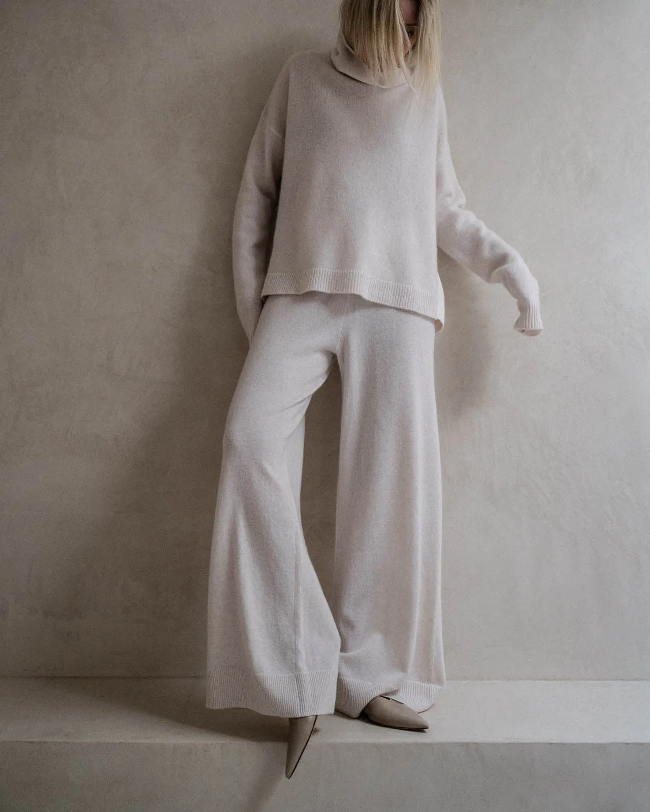 Tori Cashmere Wide Leg Pant