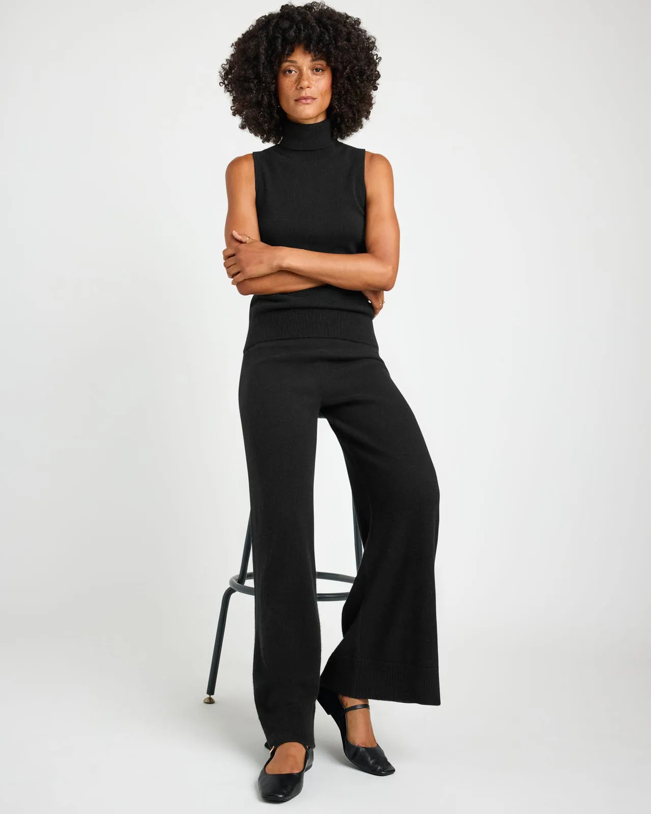 Tori Cashmere Wide Leg Pant