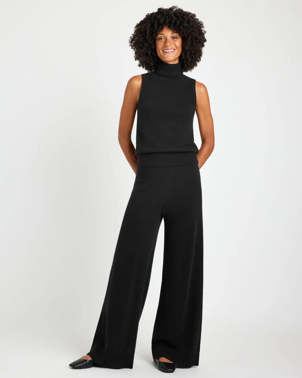 Tori Cashmere Wide Leg Pant