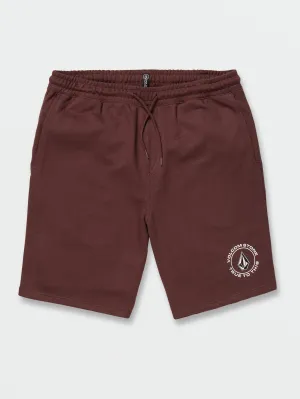 True To This Fleece Shorts - Mahogany