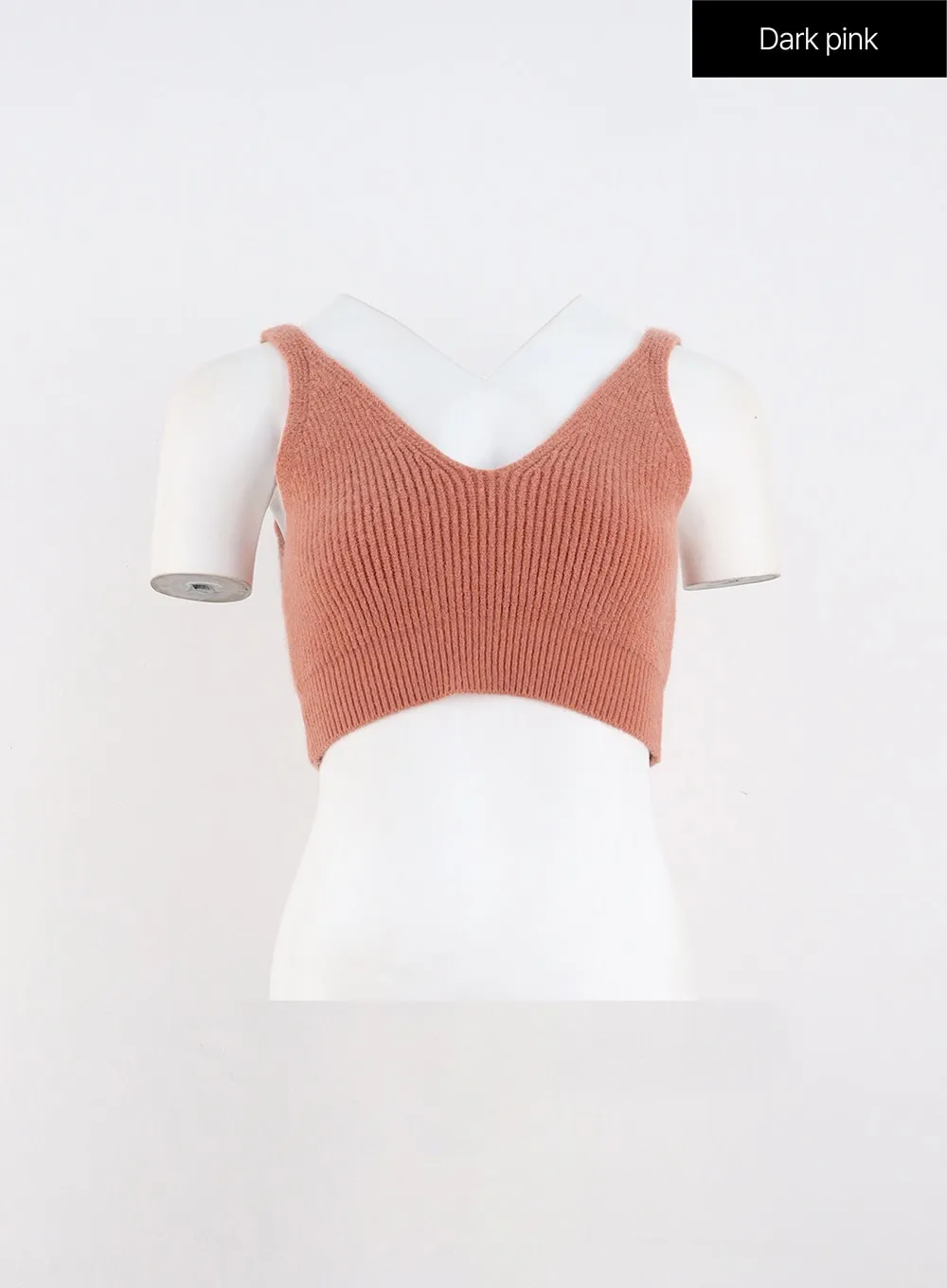 V-Neck Knit Bustier Top IO317