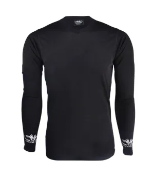 V Neck Thermal L/S Black