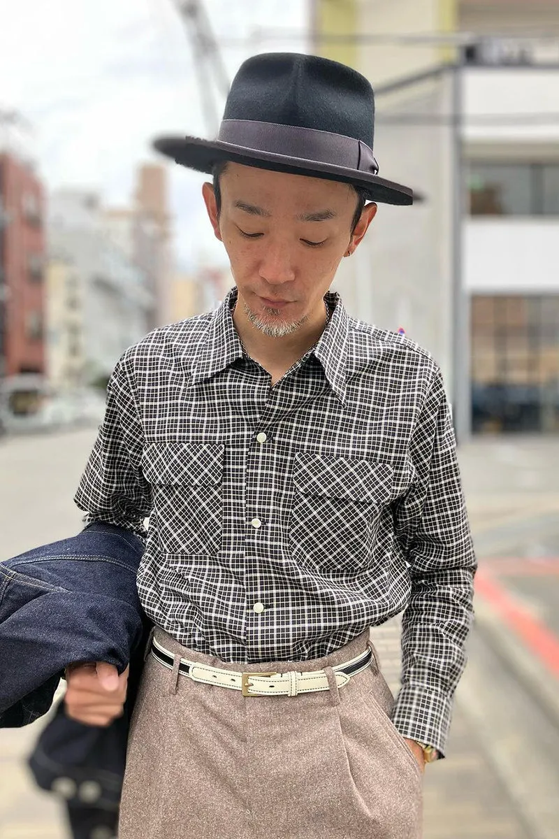 Viyella Check 2 Flap Open Shirt