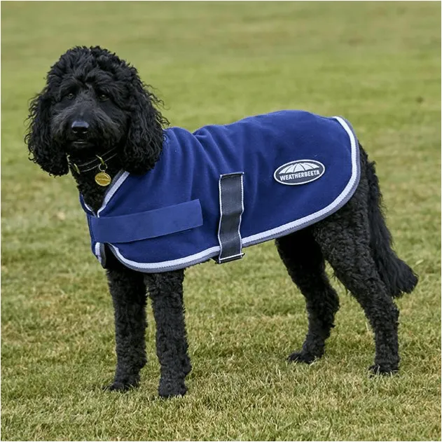 Weatherbeeta Fleece Dog Coat - Navy