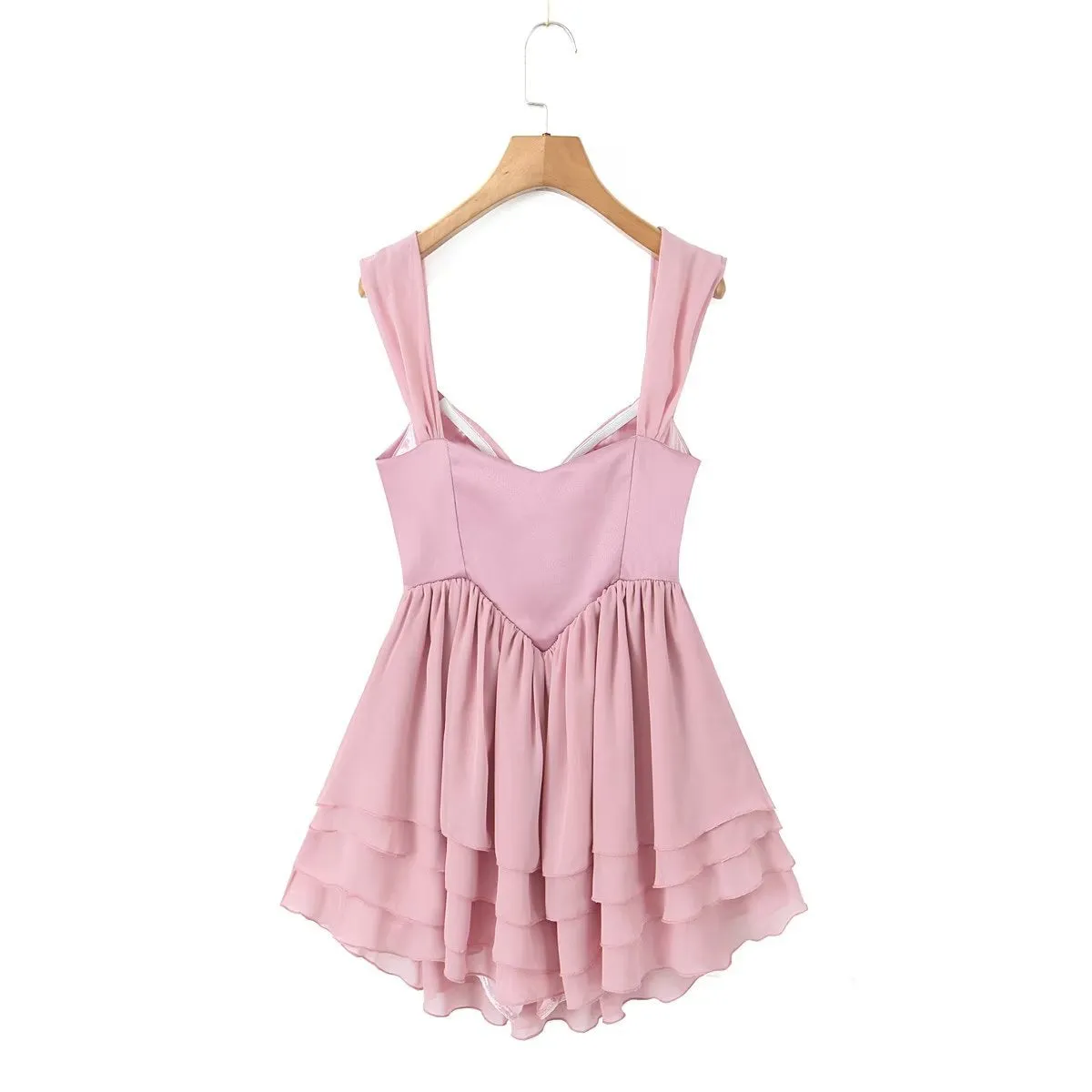 Wenkouban birthday outfit Autumn and Winter New Women's Stitching Suspender Skirt Dress Short Skirt