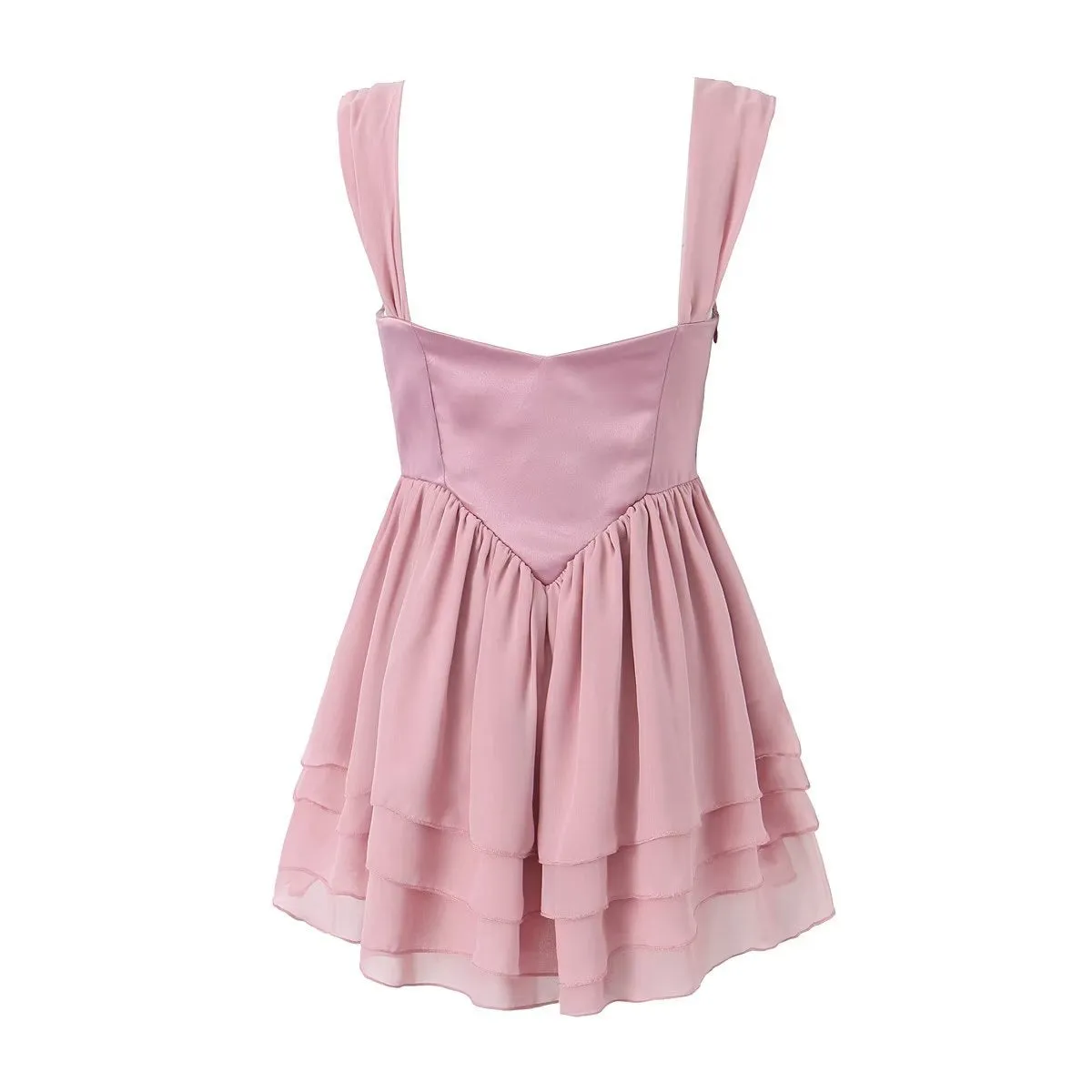 Wenkouban birthday outfit Autumn and Winter New Women's Stitching Suspender Skirt Dress Short Skirt