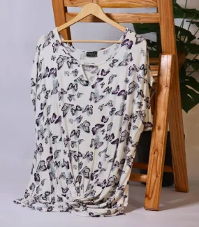 White Butterflies shirt by Originals